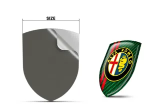 Alfa Romeo Etichetta Adesiva Impermeabile Top Globali Regolabili